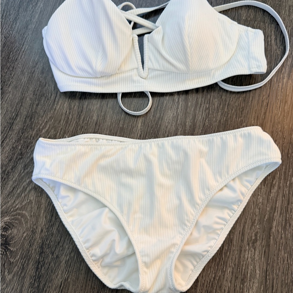 Shade & Shore Elegant White Bikini